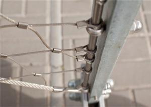 China Flexibility 2.0mm Ss Rope Mesh Outdoor Swimming Pool Fence Panel Stairs Platforms factory