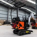 Hydraulic Transmission Mini Excavator 1330mm Rotation Radius 1.5 Tonne Digger