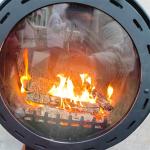 60cm 90cm Indoor Suspended Wood Burning Fire Pits Stove Fireplace High Temper