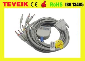China Medical device schiller EKG Cable with Banana 4.0 IEC 10K resistor, 10 lead ecg cable factory