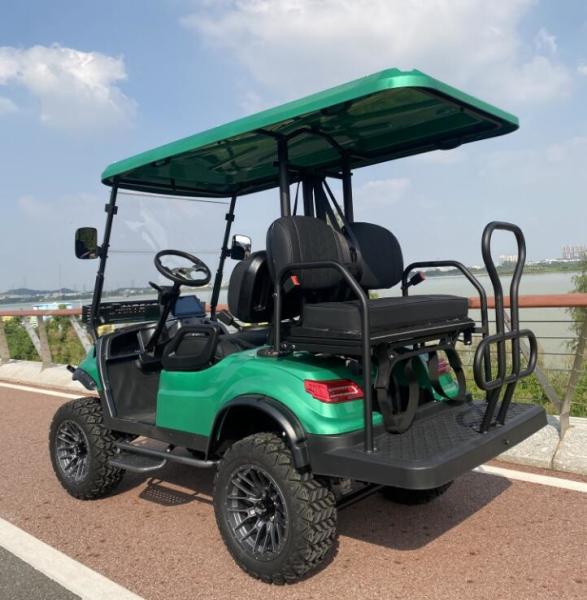 Customized Electric Lifted Golf Cart 4 Wheel Disc Brake 4 Seater Club Car 150AH