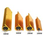 High Voltage Power canbus Load Resistor 12V 50W 200 ohm RX24 Gold Aluminum