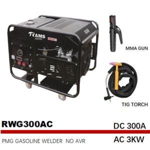 China RWG300E 300 Amp Gasoline Engine Driven Arc Welder 3kw Medium Frequency factory