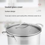Factory Price Silver Large Capacity Cookware Stew Pots Cooker Stainless Steel