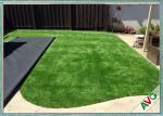 High Wear Resistance Outdoor Artificial Grass Field Green / Apple Green Color
