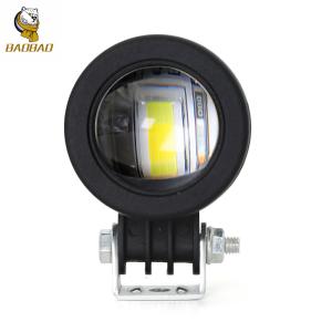 China 10W 80V Aluminum White Yellow Flash LED Lamp Motorcycle Spotlight factory