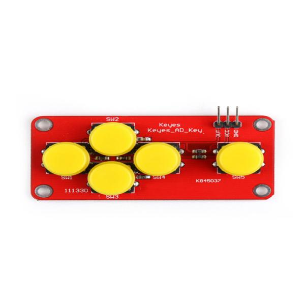 China PH 2.5-3P Arduino Sensor Module Electronic Building Blocks With Five Button factory