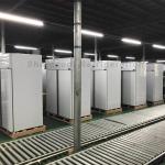 Adjustable Shelves Stainless Steel Upright Refrigerator Double Door CE Approved