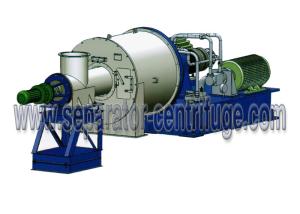 China Horizontal Two Stage Pusher Centrifuge Salt Centrifuge Machine For Concentrating Salt factory