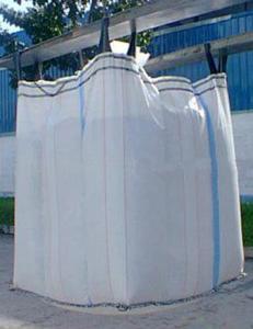 China Feed Stuff / Mineral Powder Foldable Starch Baffle Bag Jumbo Plastic Bag ISO 9001 2008 factory