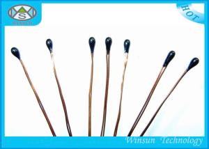 China Electric Blanket NTC Thermistor With Enameled Wire , Epoxy Sealed 50k Thermistor factory