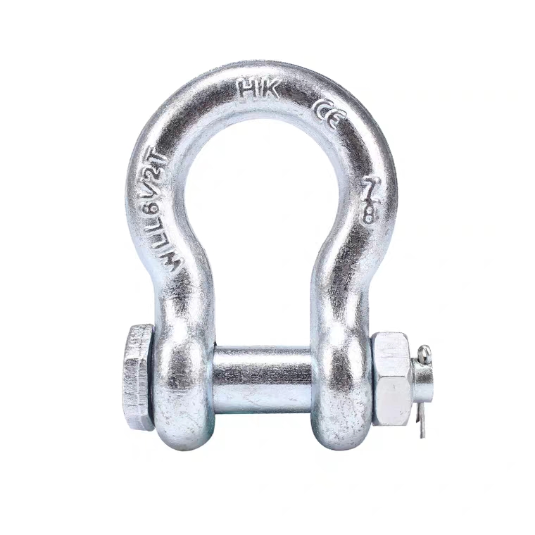 JAPAN TYPE D/U Anchor Shackle Galvanized Screw Pin Alloy Steel for Oil and Gas Sector