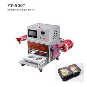 China 1200W Tabletop Plastic Food Tray Sealing Machine Semi Auto factory