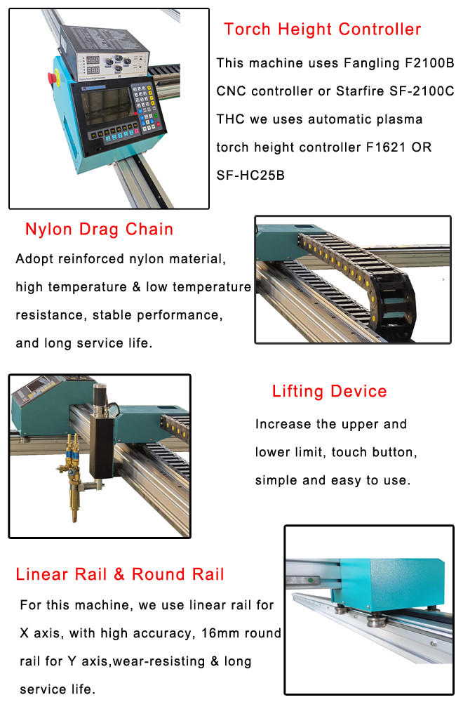 2560 Light Cnc Plasma Cutting Machine Portable Durable