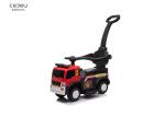 Foot Rest Push Along Truck 6.3KG Red Fire Truck Ride On With Canopy