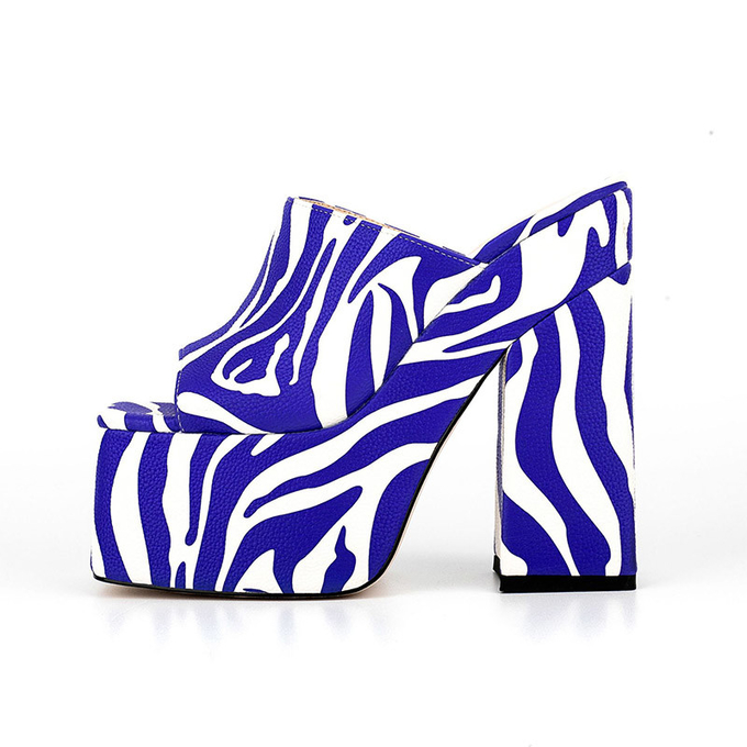 Womens Block Heel Mule Shoes With CE ISO 9001 Certification