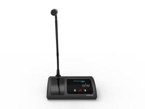 China OLED Display Desktop Conference Microphone , Meeting Room Microphone With Loudspeaker factory