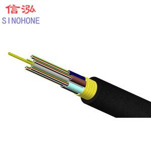 China 6 Core Bulk Single Mode Fiber Optic Cable Black Anti Electromagnetism factory