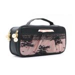 Customizable Large Capacity Foldabel Handbag Lace Toiletry Makeup Bag