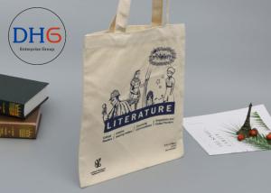 China Large Navy Natural Cotton Canvas Tote Bag Cross Stitching Handle Eco Friendly factory