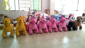China Hansel hot selling stuffed large 4 wheel electric animal bike for adults factory