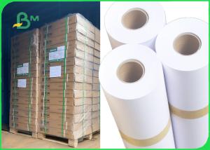 China 80gsm White Plotter Paper For HP Inkjet Printers 20&quot; x 50yards 2&quot; core size factory