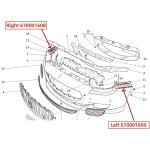 For Maserati Quattroporte 2014-2018 Front Bar Bracket Front Left Bumper