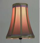 Cyan Ruffle Trim 18 Inch Bell Lamp Shade With Bead For Rooms