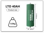 More Than 20000 Times Life 2.4V LTO 60165 40ah Lifepo4 Battery Car Audio Battery