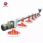 Automatic Broiler Farming Equipment Poultry Feeding Line System 45mm 4pan / 3m