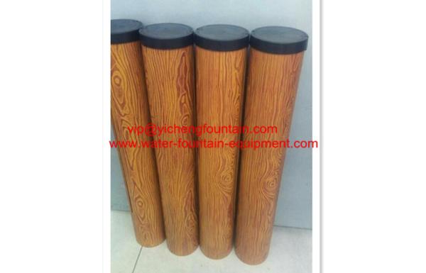 Moveable Water Fountain Equipment Combined Musical Fountain Basin Wooden Pattern