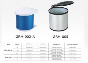 China Rotate Metal Garbage Cans Stainless Steel Material Pull Out Type Water Proof factory