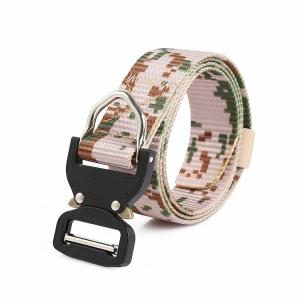 China OEM Military Tactical Canvas Belt Meisai Hiking 3.8cm Army Web Belt factory