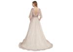 Unique Design Butterfly Half Sleeve Muslim Party Ball Gown For Debut / Banquet