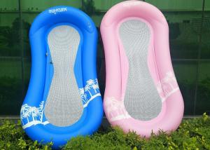 China Single People Inflatable Beach Lounger Backrest Recliner Floating Sleeping Bed factory