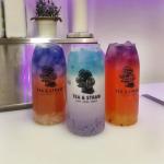 Customized Plastic Beverage Bottles PET Cold Milk Juice Bottles 300ml 500ml