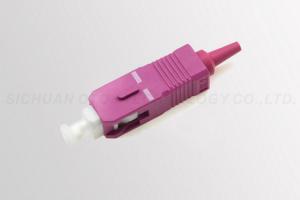 China Pink SC Fiber Optic Connector Multi Mode With Lower Insertion Loss factory