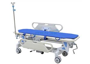 China Luxurious PP Patient Transfer Trolley , Mechanical Stretcher Cart factory