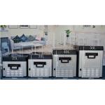 Durable Mini Car Refrigerator With Tempered Glass And Steel Housing