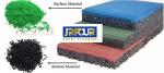 Multi Purpose Rubber Interlocking Playground Tiles 50*50*2cm Waterproof