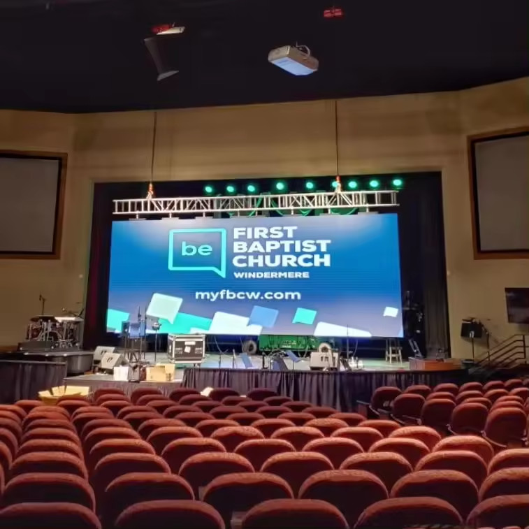 Event Rental LED Display Long Lifespan and High Brightness , P3.9 Matrix LED Panel