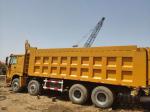 Load Capacity 41-50TON 2016 Year Used Dump Truck , Yellow Color Howo 8*4 Wheel