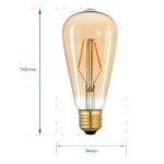 400lm ST64 Edison LED Filament Bulbs Dimmable Energy Efficient Edison Bulb 64