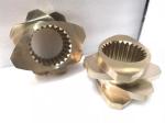 Diameter 150mm Extruder Machine Parts Screw Element Aluminium Bronze Material