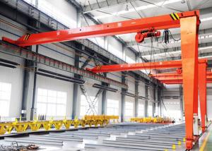China Wireless Remote Controlled Semi Gantry Lift BMH Type For Steel Stock Yard factory