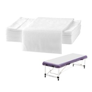 China White Disposable Elastic Fitted Bed Sheets Cover Massage Table Facial Chair Spa /disposable bed sheet for beauty salon factory