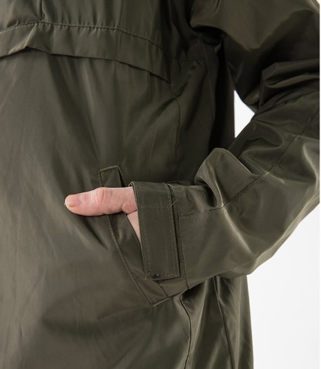Plus Size Hooded Anorak Jacket Pullover Closure Type US European Asian Size