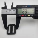 OEM ODM L Shaped Plastic Tri Glide Buckle 23.1mmX27.9mm
