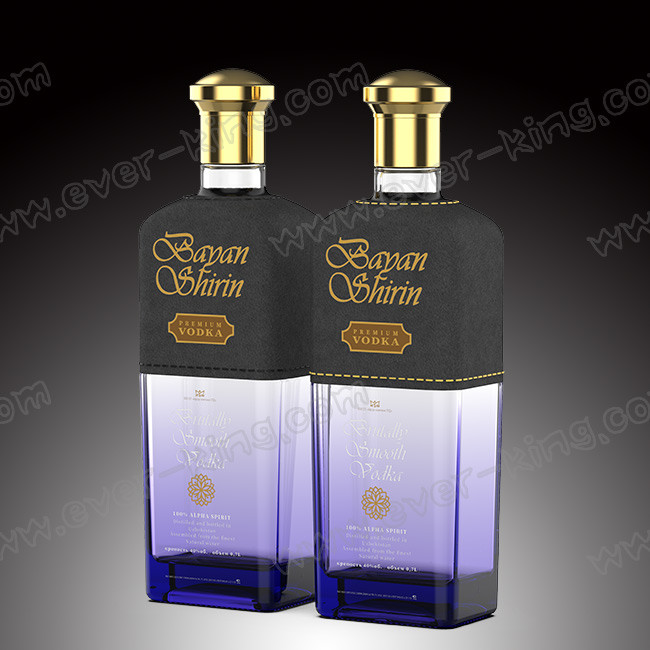 High Flint Glass Bottle 700ml For Vodka Wine Liquor