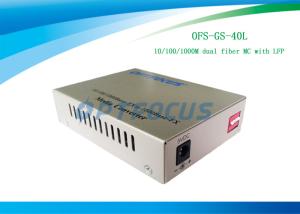China LFP Single Mode Media Converter Gigabit 40 Km 40X110X140 Mm Adopting Internal Power Supply factory